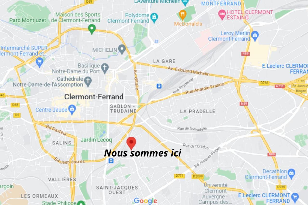 ⟬Cosy Blum 63⟭ Charmant Et Accueillant ⁕Mansarde⁕ Clermont-Ferrand Zewnętrze zdjęcie